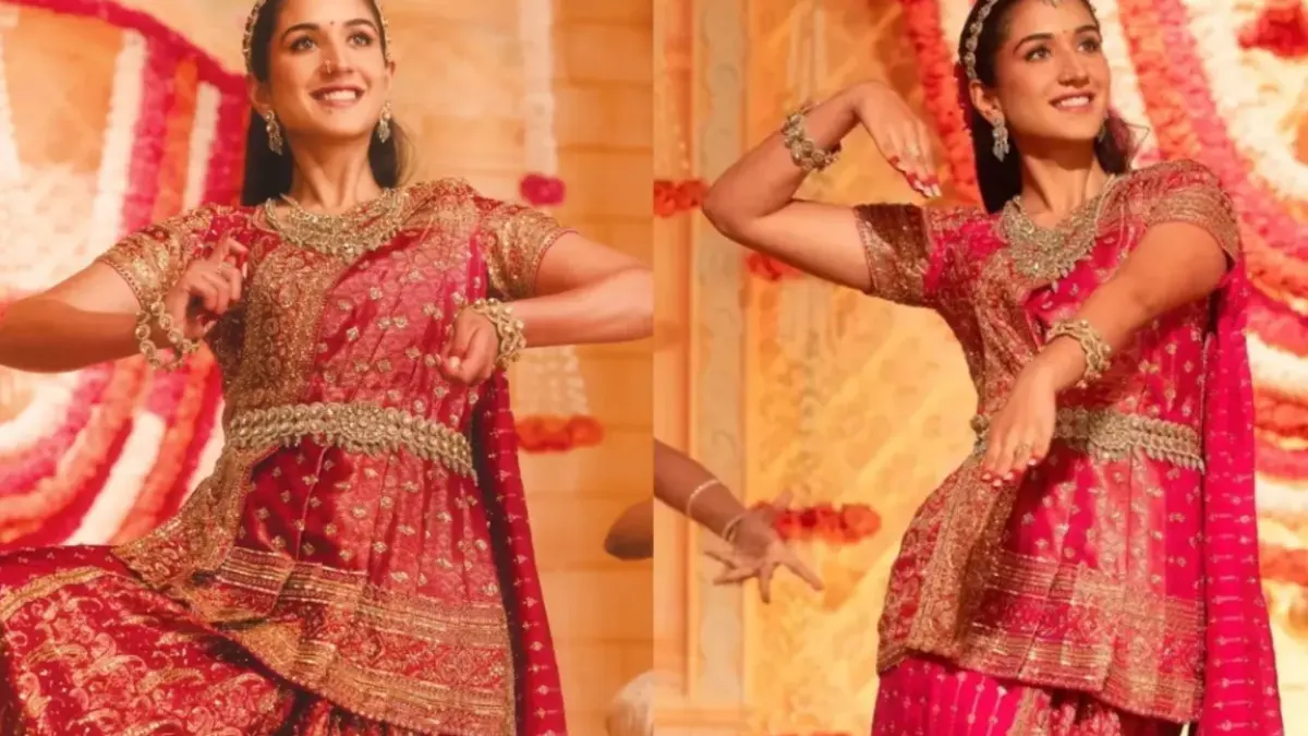 Radhika Ambani performing Bharatanatyam at Antilia Ganeshotsav