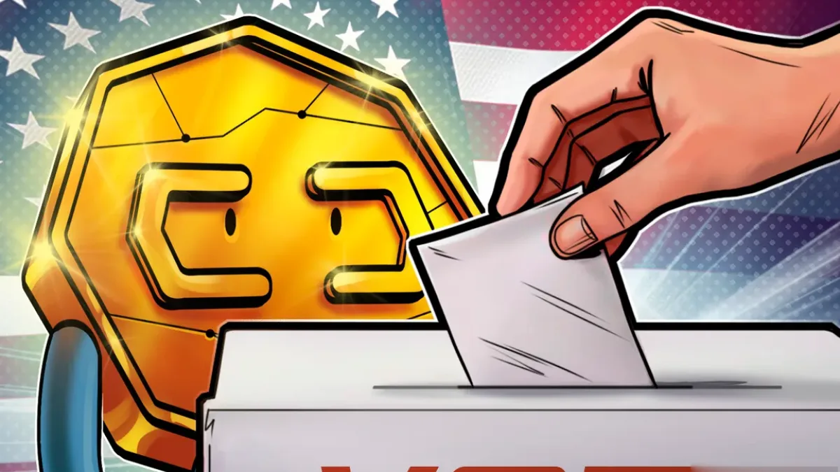 A graph showing the growing influence of cryptocurrency on US politics