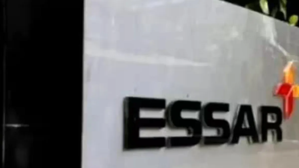 Essar Energy Transition logo overlaid on a UK forecourt network map