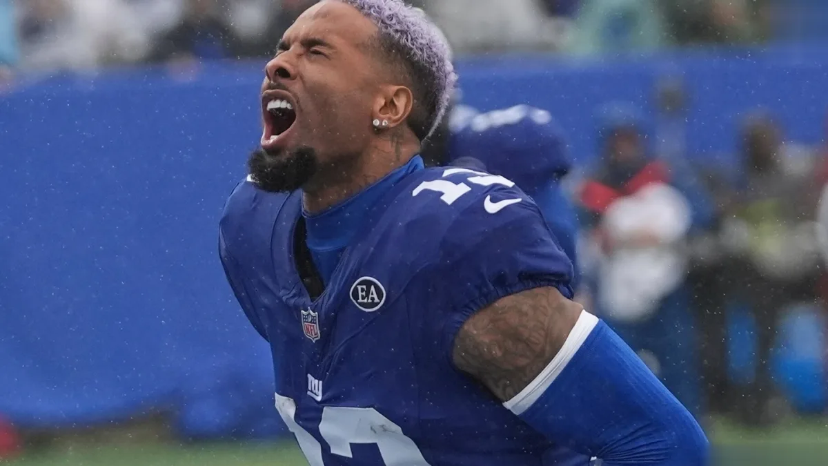 Odell Beckham Jr in action