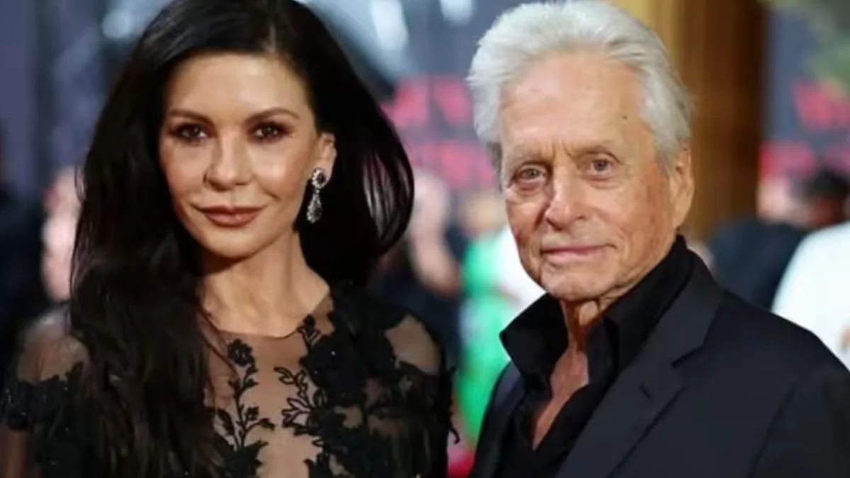 Michael Douglas and Catherine Zeta-Jones on their wedding day