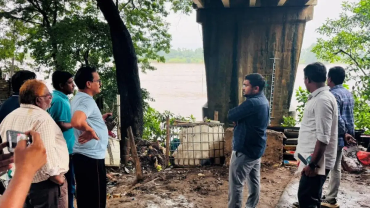 Flooded areas in Polavaram district