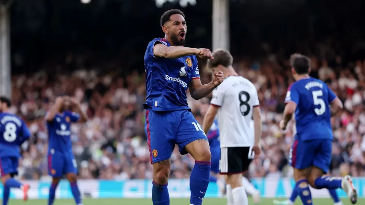 Premier League football players in action