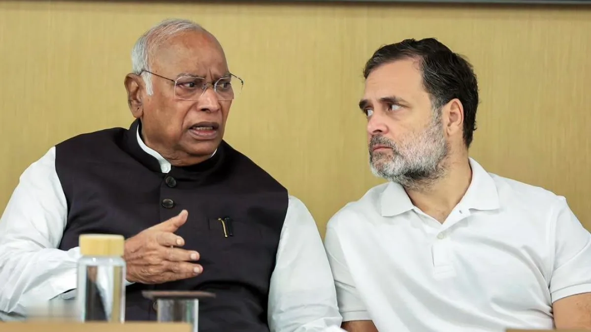 Rahul Gandhi addressing the Congress Working Committee meeting