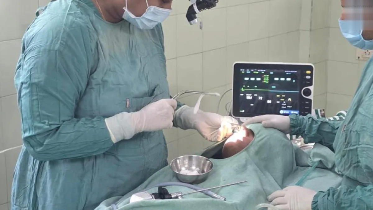 Medical team at a government hospital in Telangana