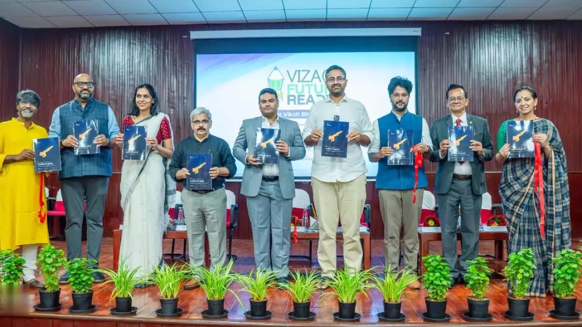 A graph showing Visakhapatnam's YouthPOWER score