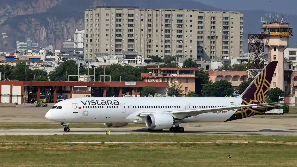 Air India Boeing 787 aircraft on the runway