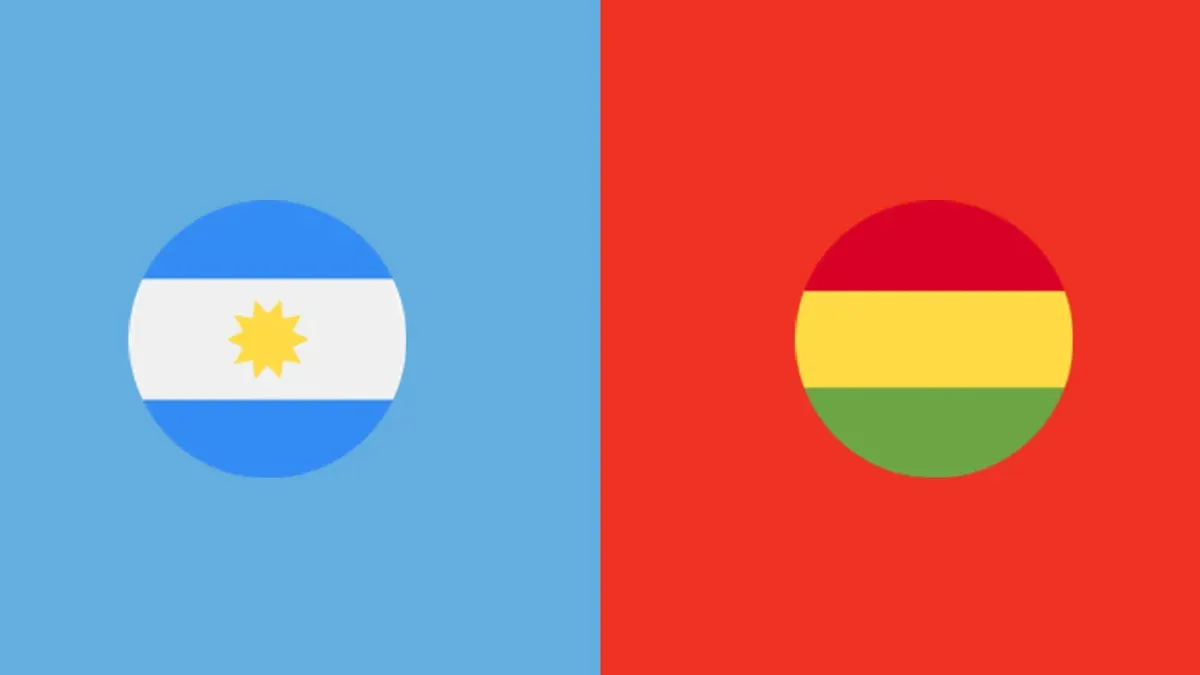 Argentina vs Bolivia football match