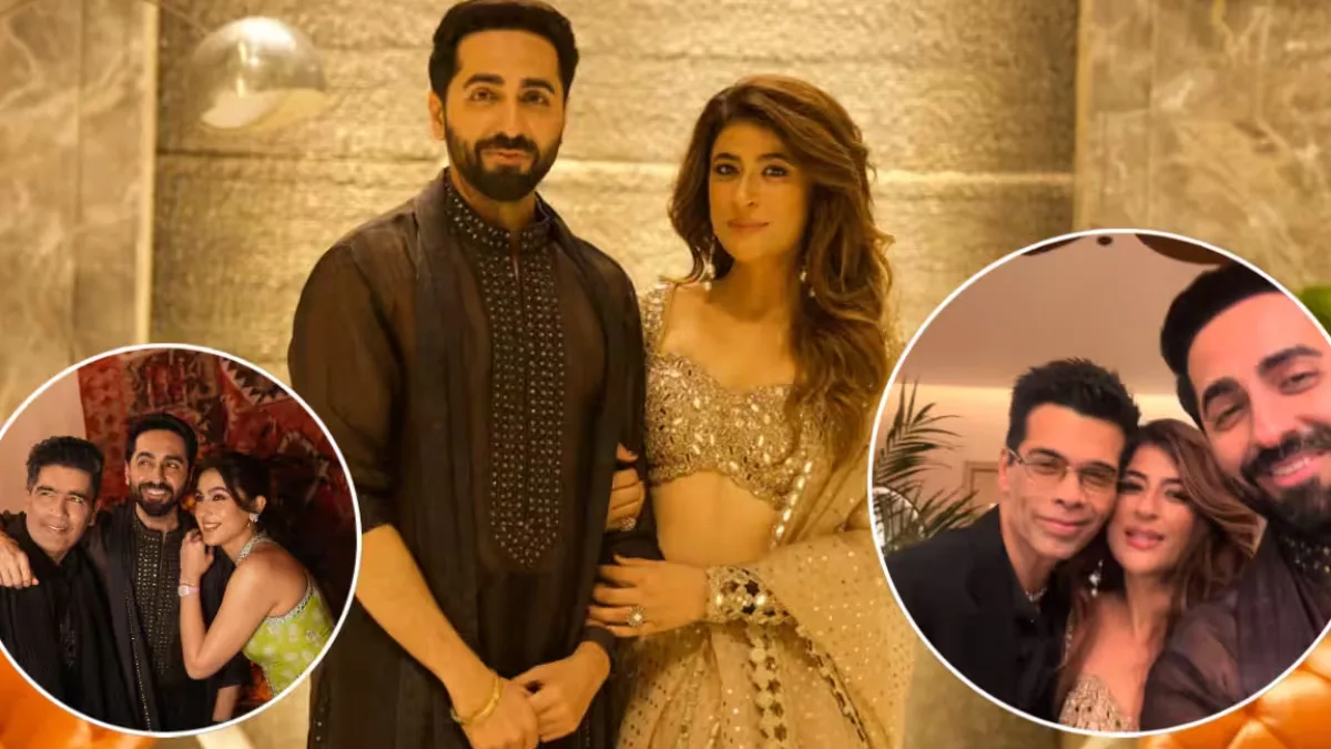 Ayushmann Khurrana and Tahira Kashyap at their Diwali party