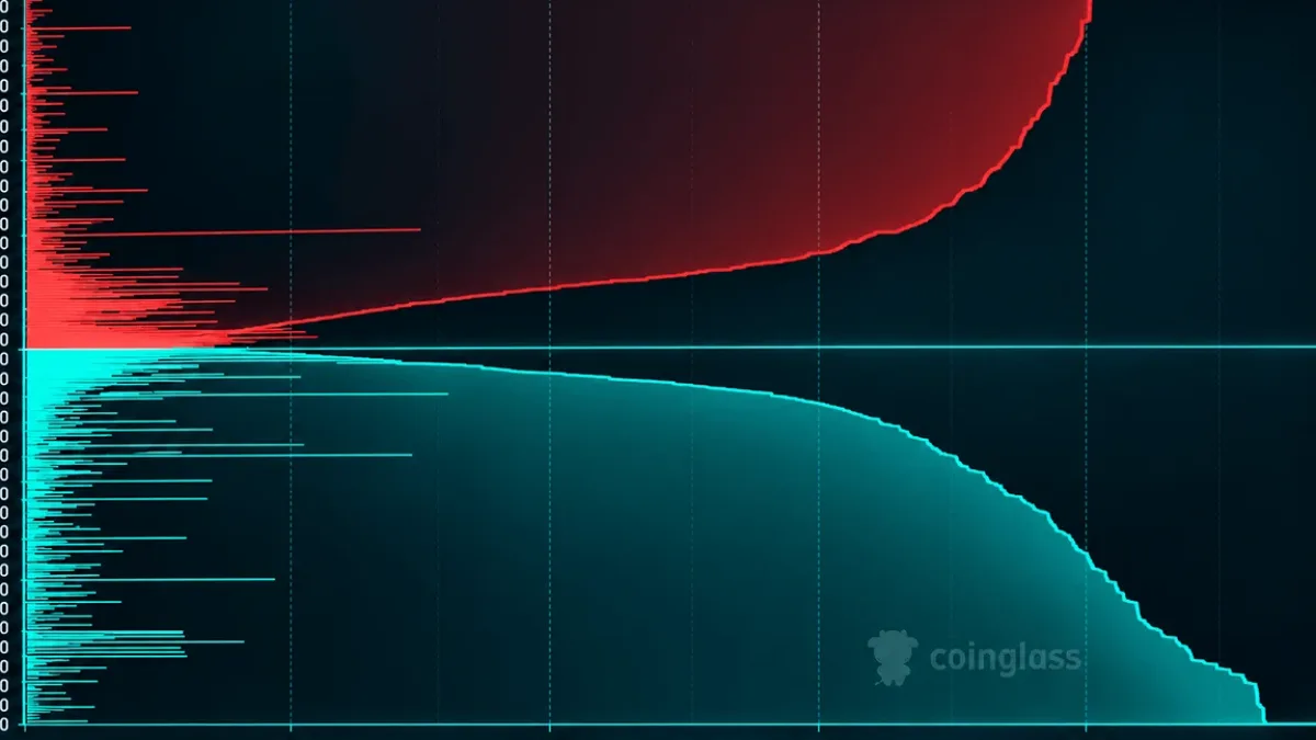 Bitcoin price chart showing a decline