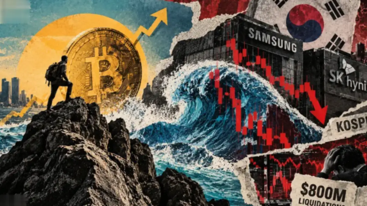 Bitcoin price chart showing a rebound amidst an Asian stock selloff