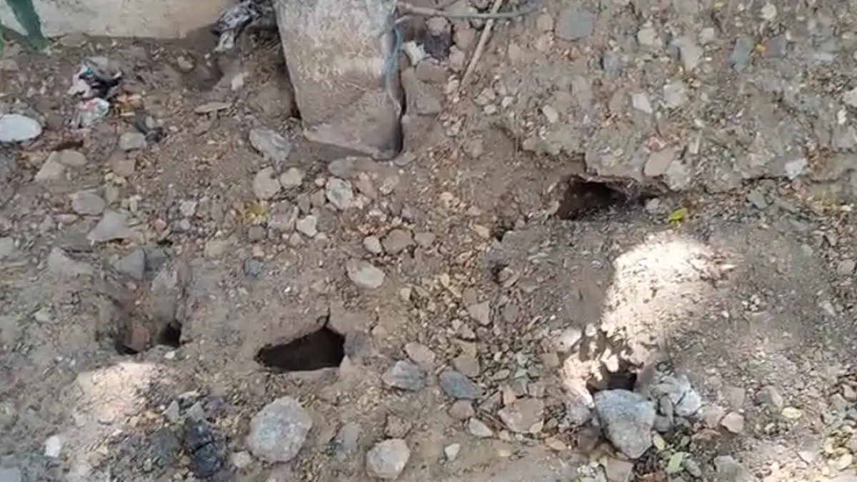 Silt piled along roadsides in Chennai after desilting work