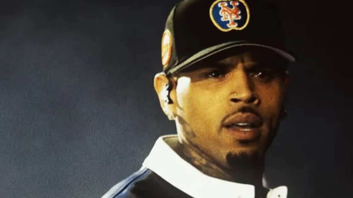 Chris Brown leaving the London court