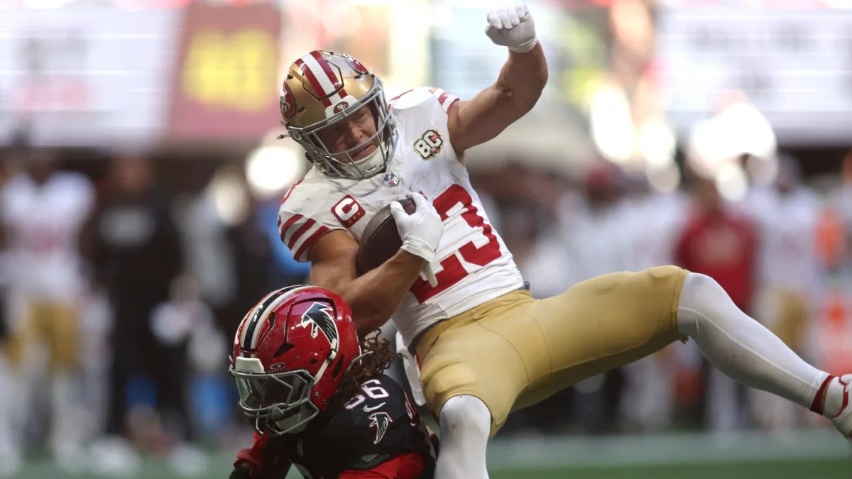 Christian McCaffrey in action
