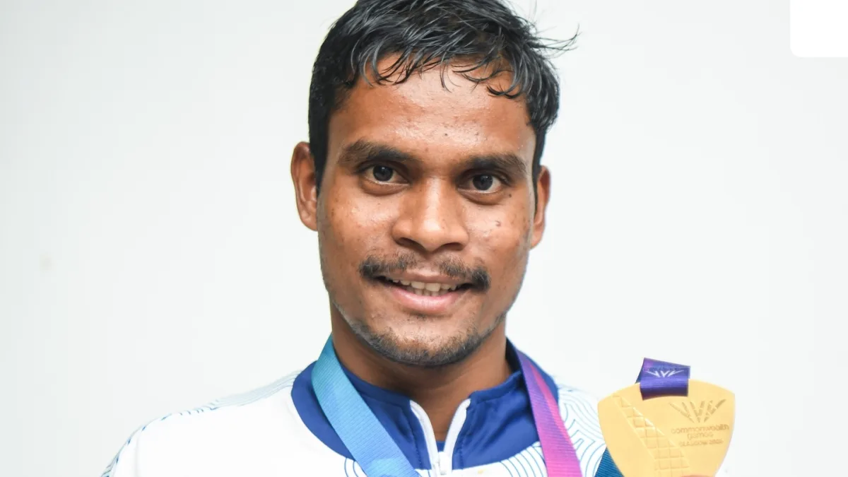 Dilip Gavit in action at the Asian Para Games 2026