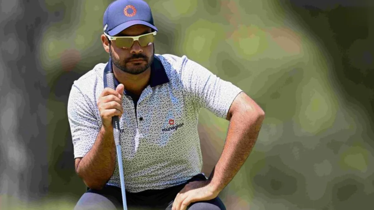 Golfers in action at the Delhi Golf Course