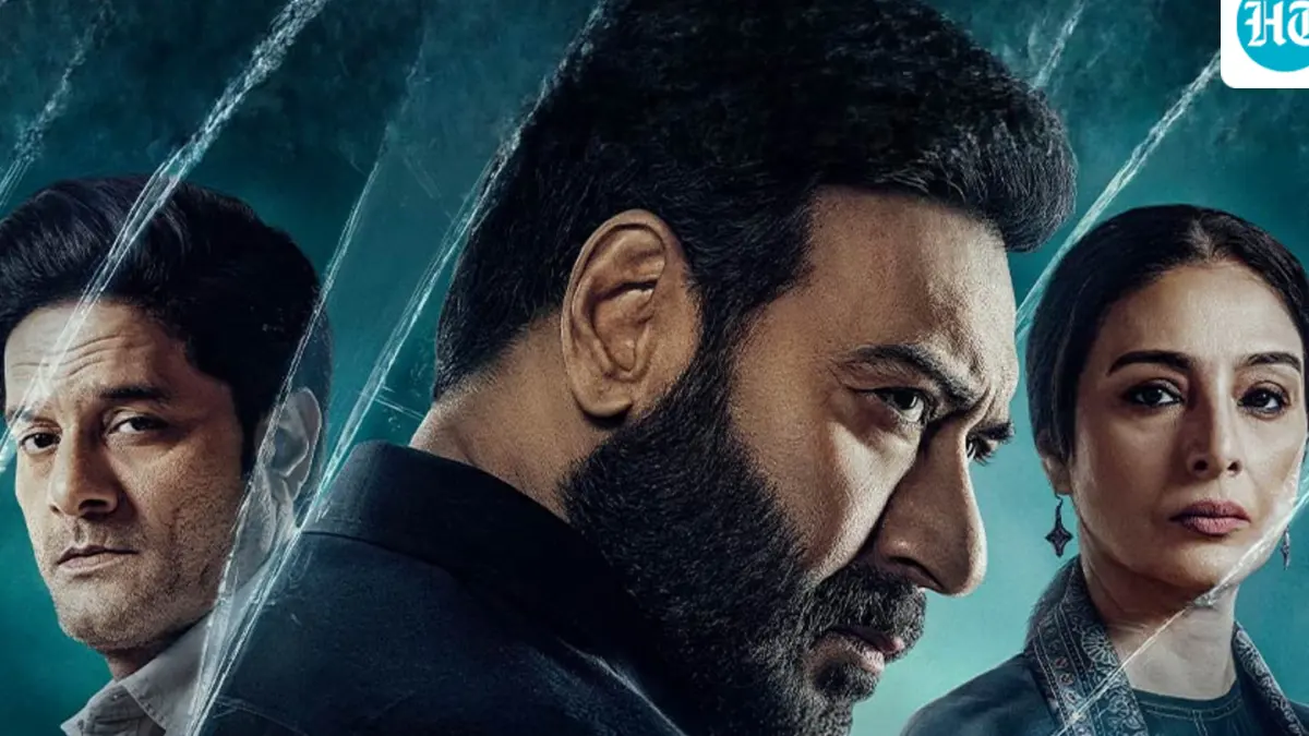 Drishyam 3 poster with Ajay Devgn and Tabu