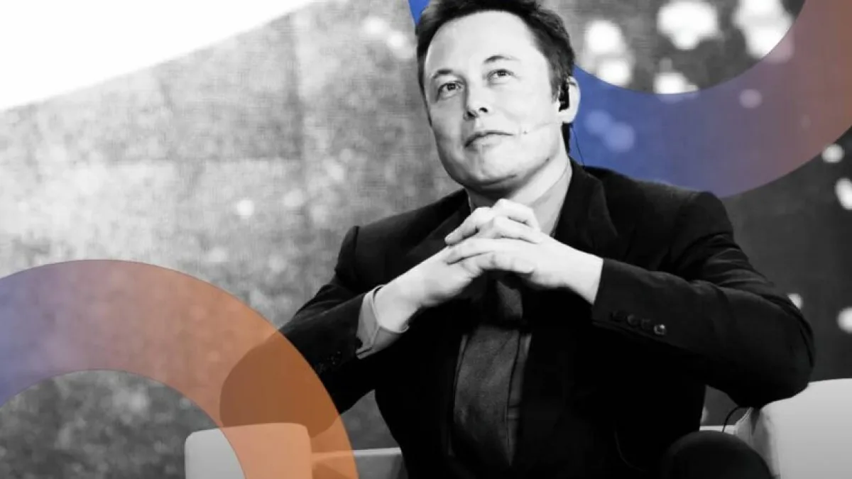 Illustration of a SpaceX rocket and a Tesla car