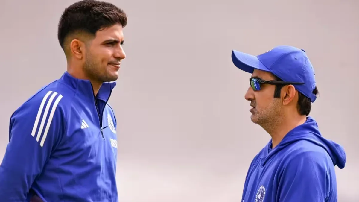 Indian cricket team in action