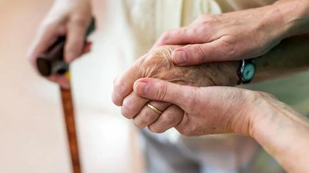 Elderly person in Kerala receiving care and support