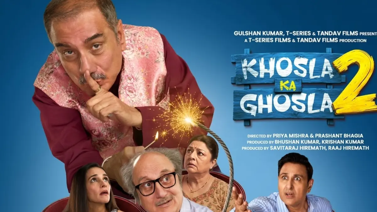 Khosla Ka Ghosla 2 poster featuring Anupam Kher and Boman Irani