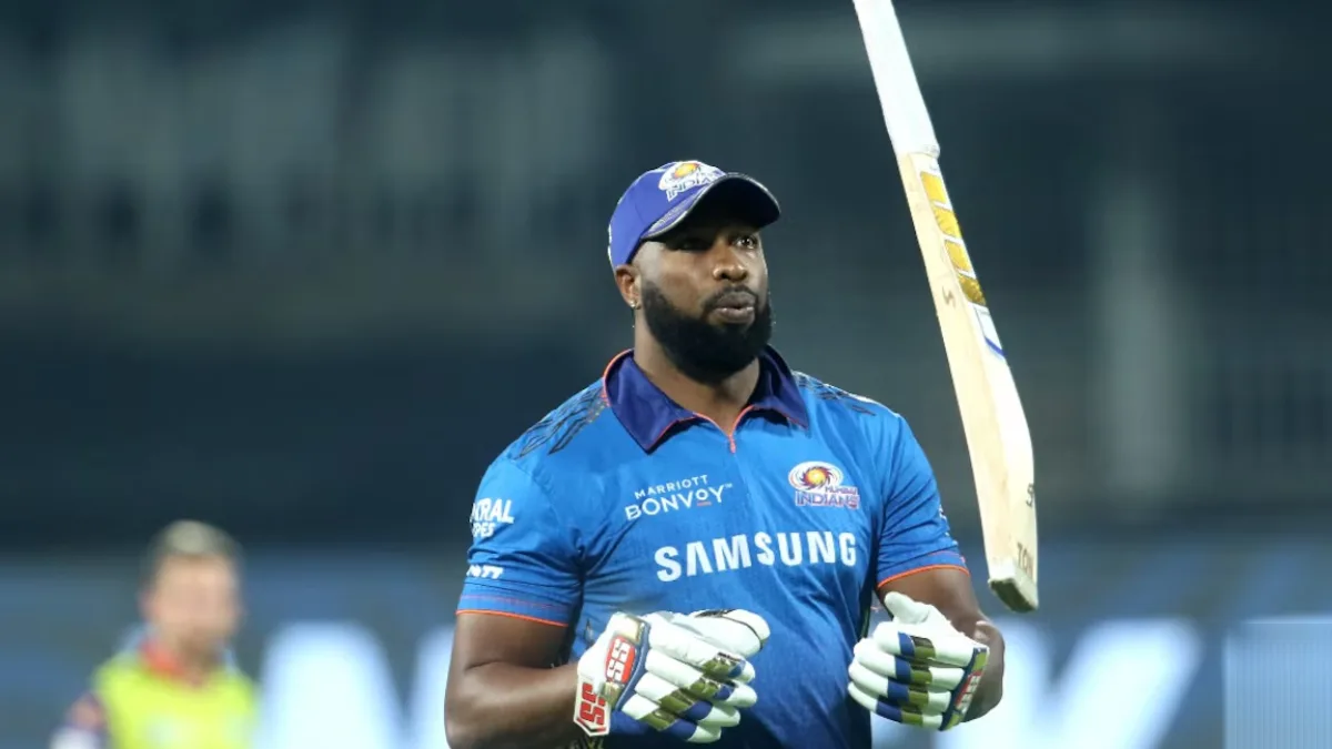 Kieron Pollard in action for Mumbai Indians
