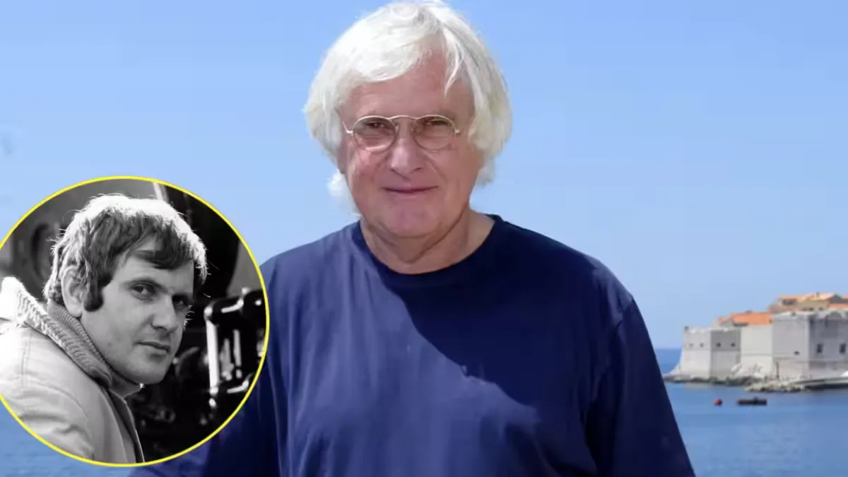 Peter Medak, a renowned film director, on the set of one of his films