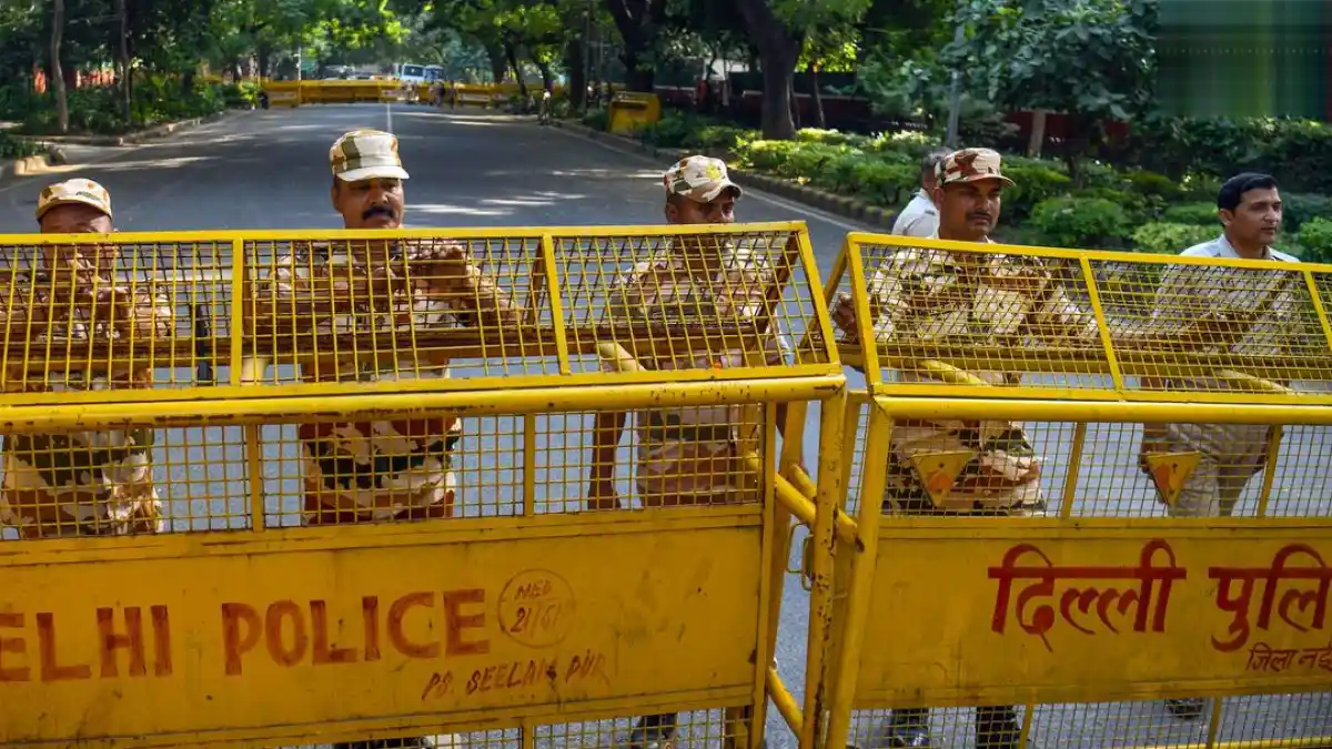 Protesters gathering at Jantar Mantar in New Delhi