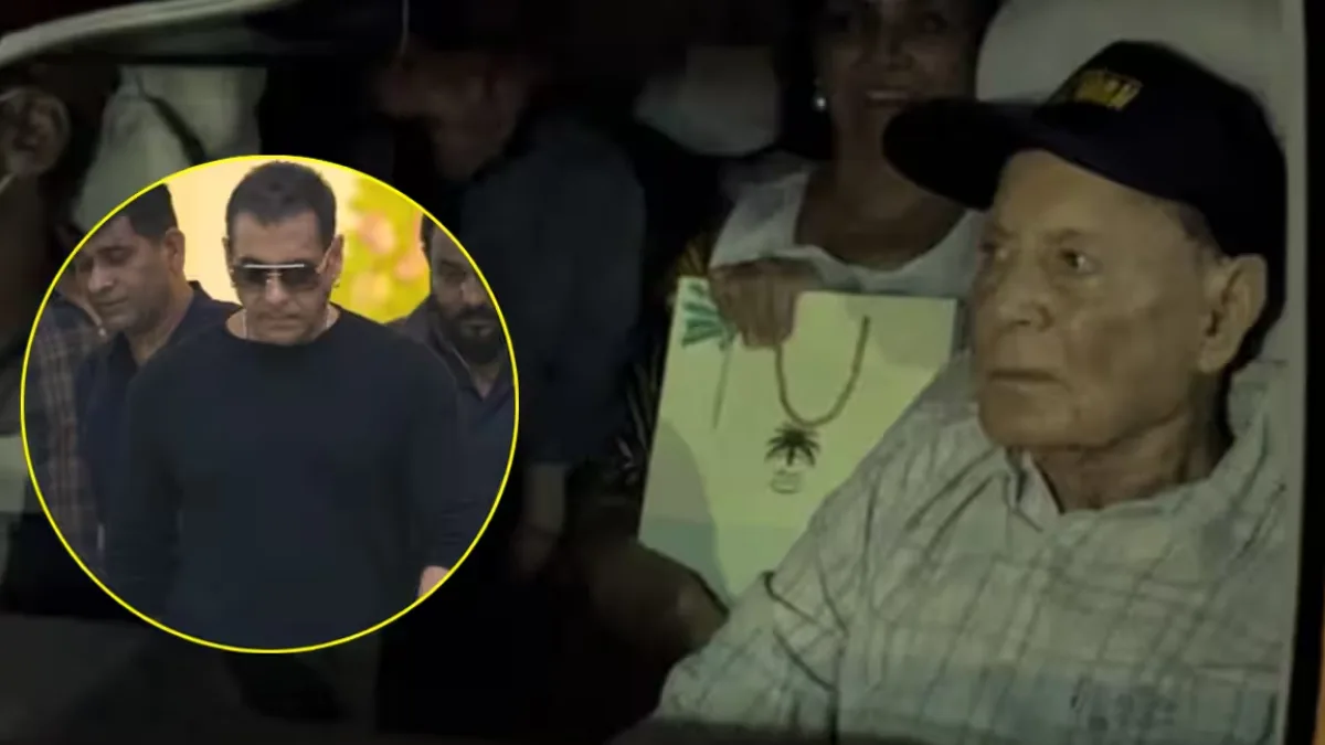 Salim Khan with his wife Salma Khan and family members