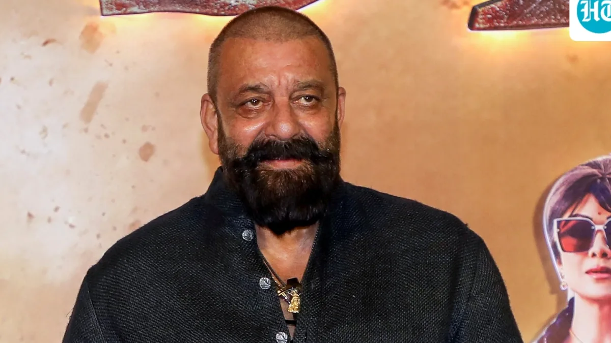 Sanjay Dutt speaking at a press conference