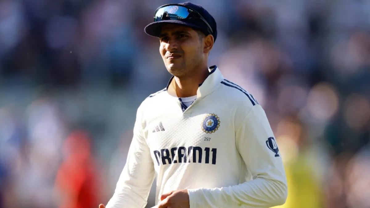 Shubman Gill in action