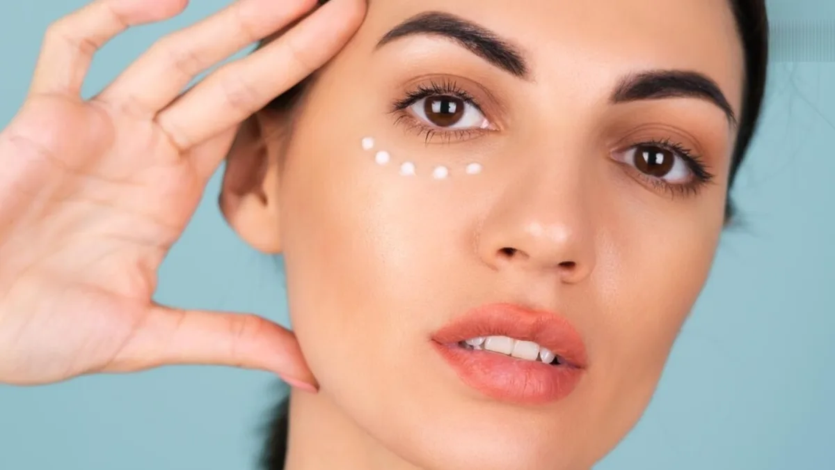 A woman with healthy, glowing skin
