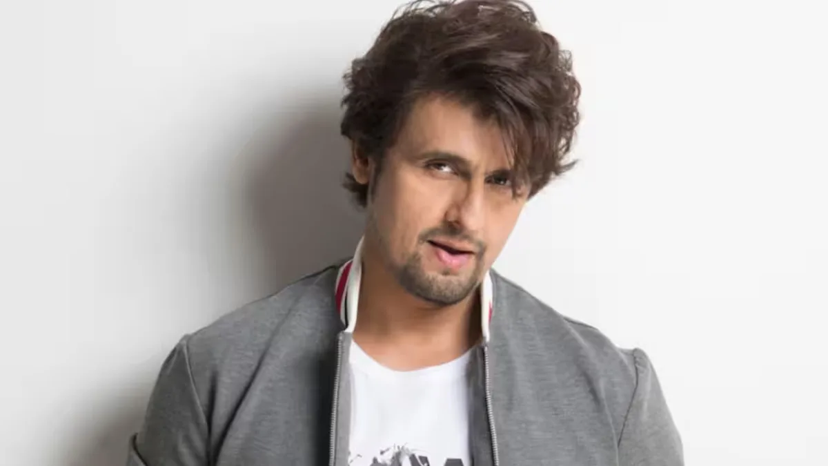 Sonu Nigam performing on stage