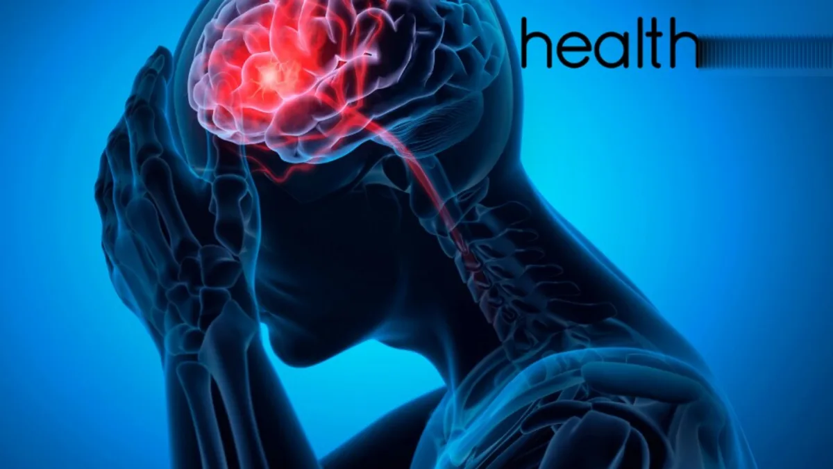 A person experiencing stroke symptoms, with a clock in the background to emphasize the importance of timely treatment