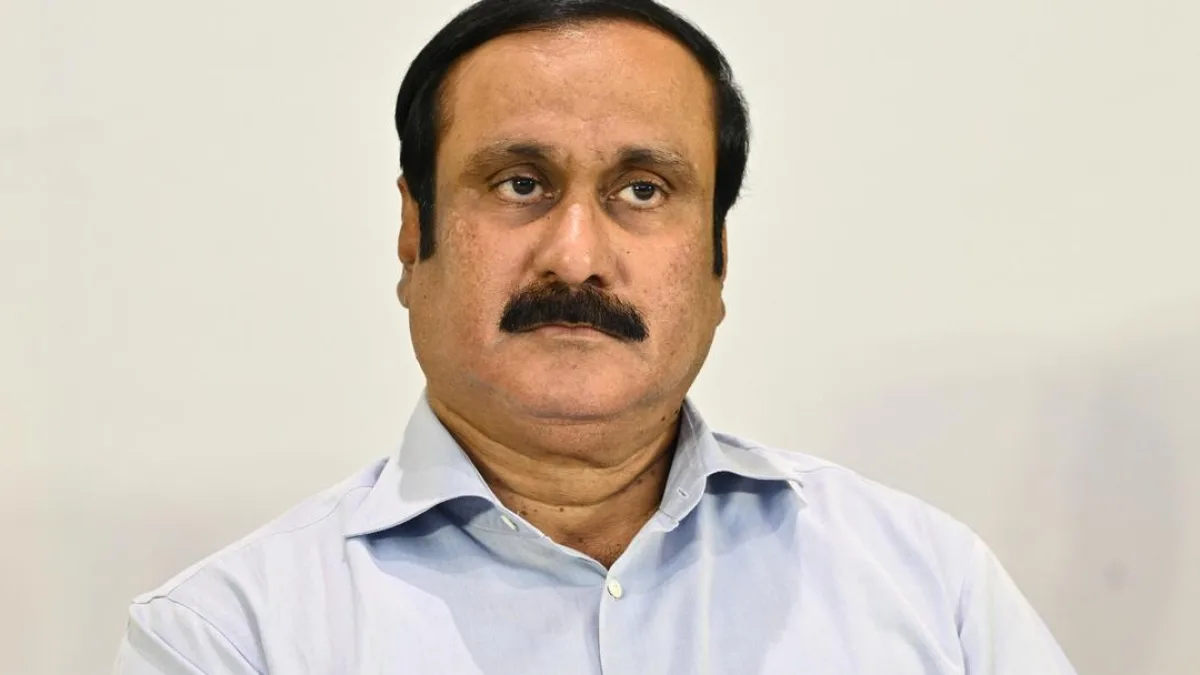 Anbumani Ramadoss speaking at a press conference