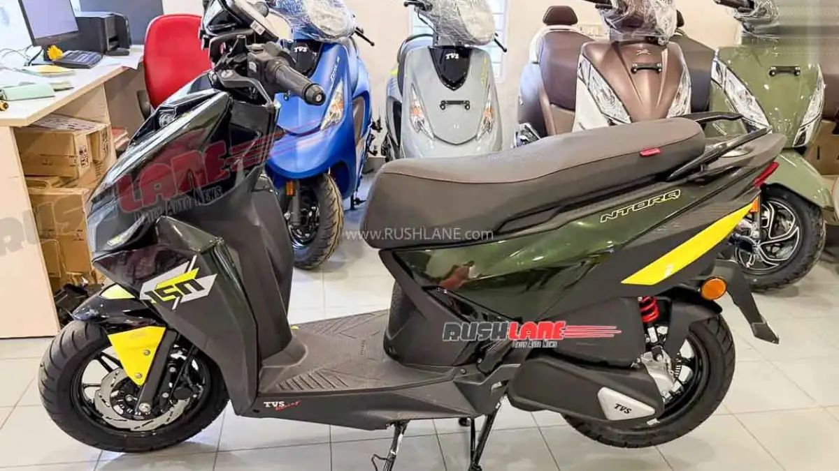 TVS Ntorq 150 new Black-Green colour variant