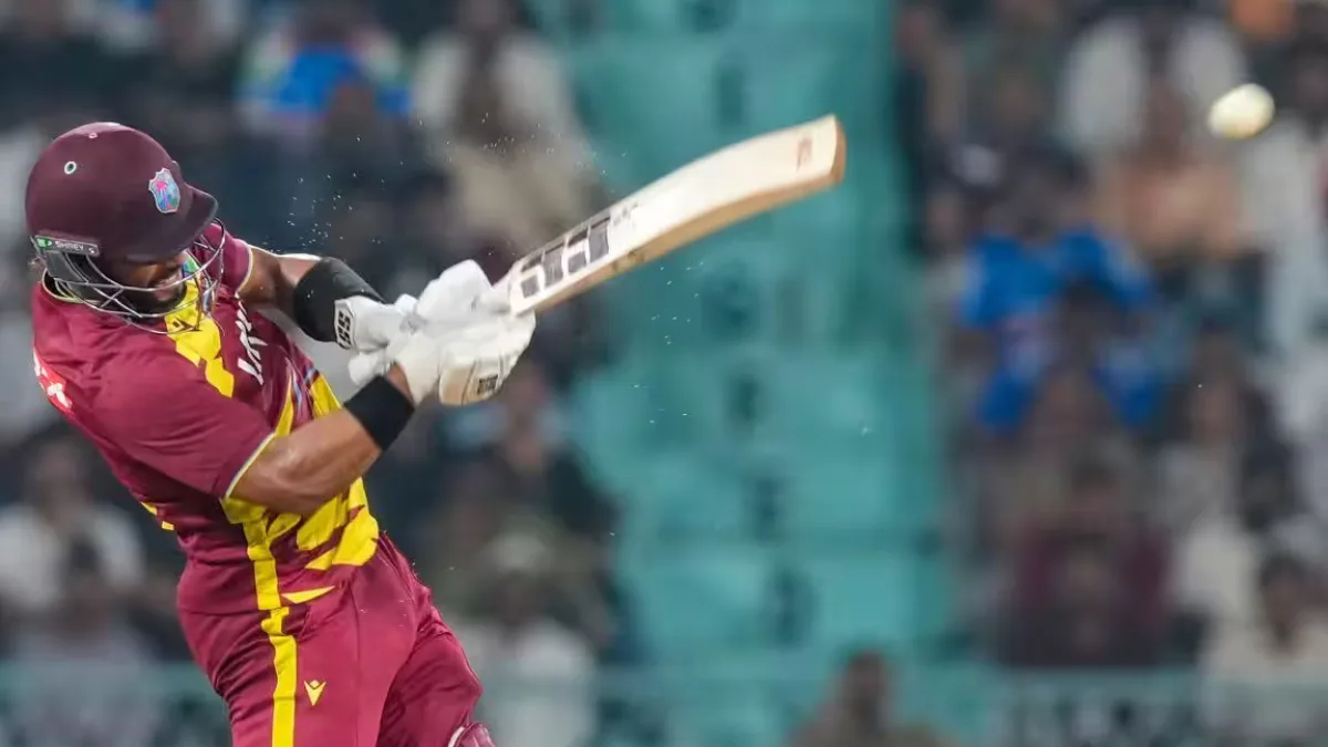 Shai Hope celebrating his century