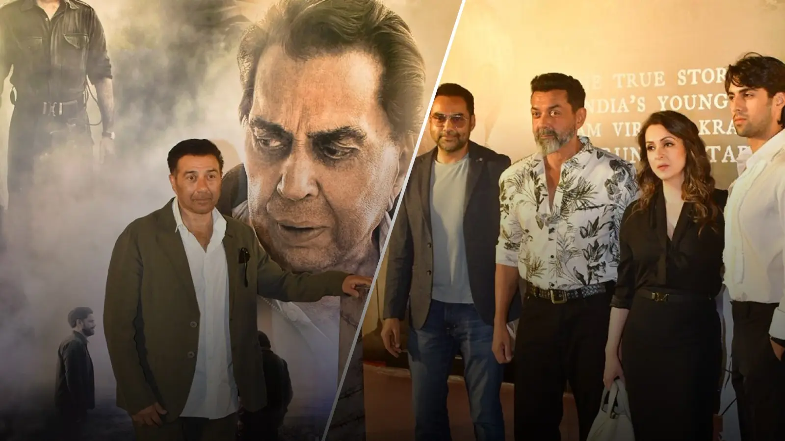 Sunny Deol and Salman Khan Get Emotional at Dharmendra’s ‘Ikkis’ Premiere in Mumbai