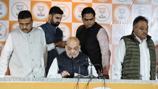 Amit Shah Sets BJP’s 2026 Bengal Strategy, Signals Dilip Ghosh’s Return